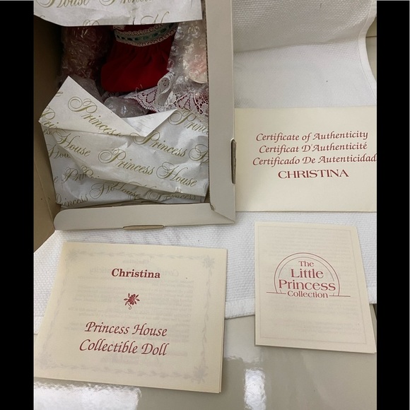 682 Princess House “CHRISTINA” Porcelain Collector Doll NRFB NIB - Picture 4 of 8